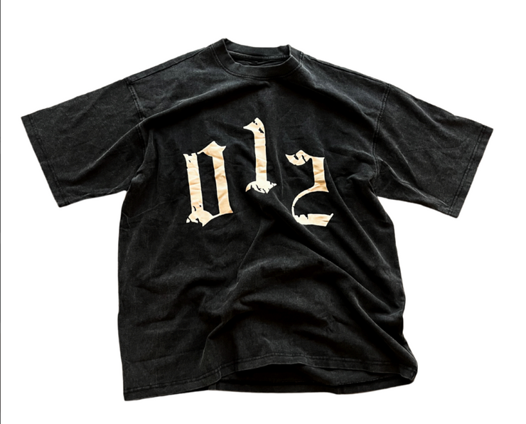 Black Acid Washed Essential Tee