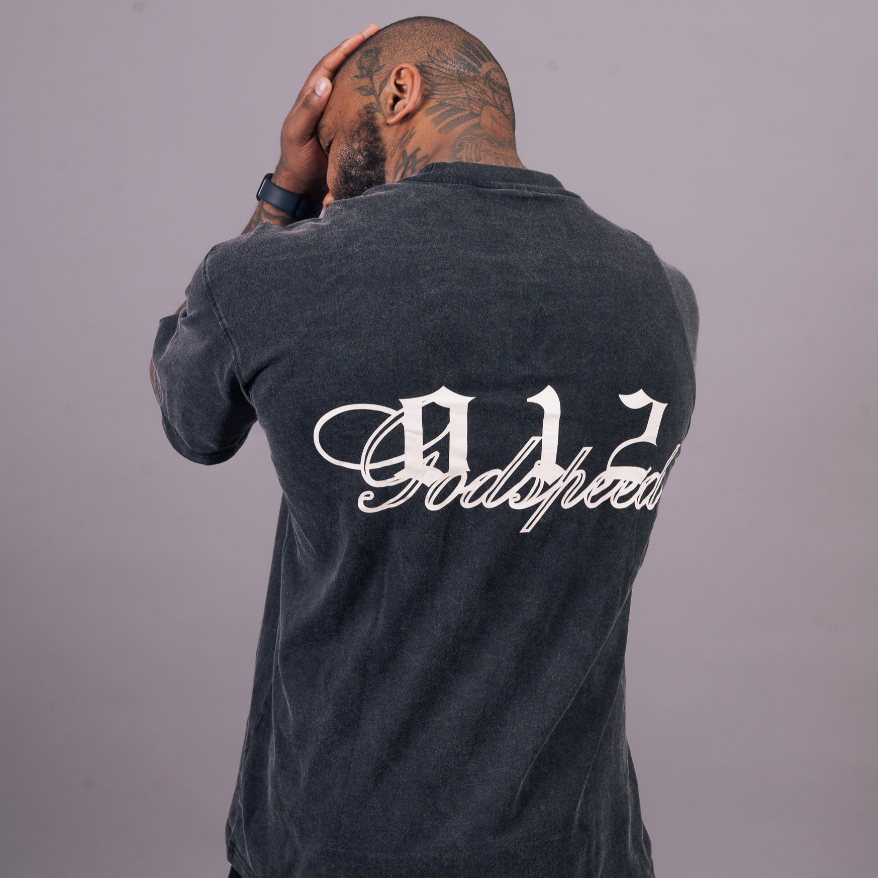 Black Acid Washed Essential Tee